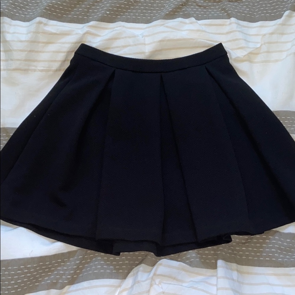 Pleated Black Dynamite Skirt